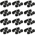 12pcs Model Train Bogie with Plastic Wheels 1:87 HO Scale 33" Model Railway Accessories (Style B)