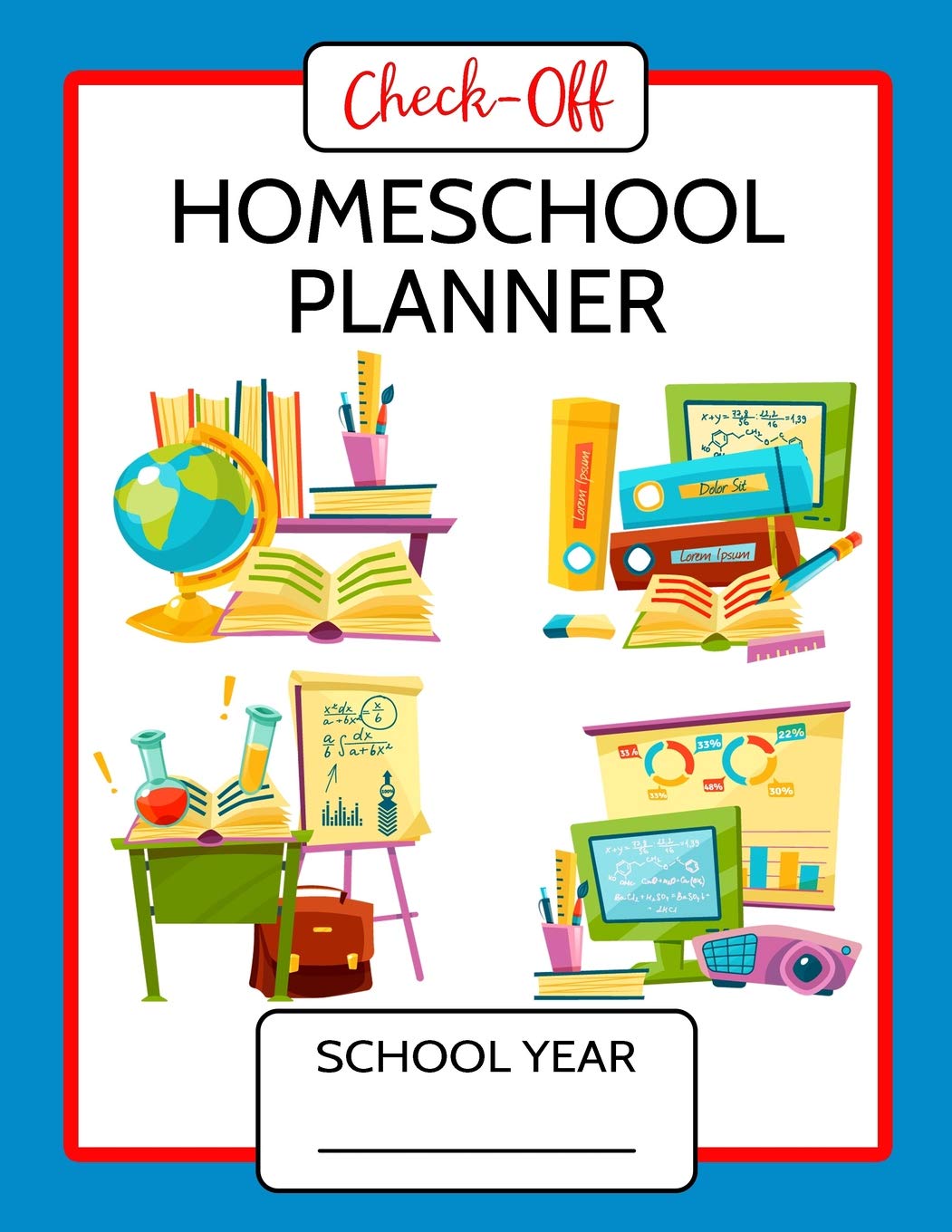 Check Off Homeschool Lesson Planner 200 Days Lesson Plans - 