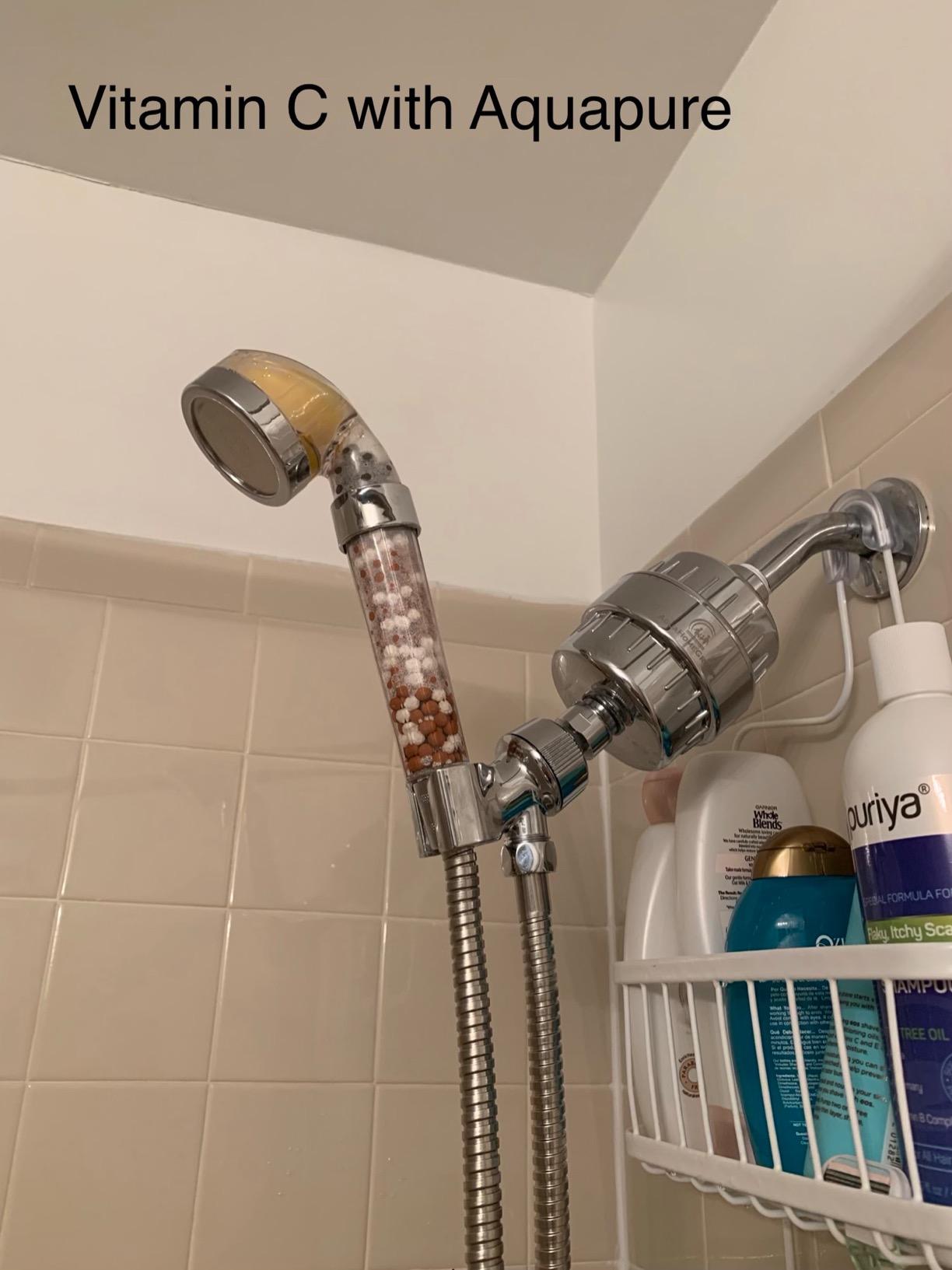 9/mo Finance PureAction Vitamin C Shower Head Filter with Hose