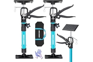 MAKA ZARION Steel Cabinet Jacks for Installing Cabinets, 3rd Hand Support System Load 154LB, Adjustable Support Pole Jack 13.8-23.6 in, Perfect for Cabinet Lift Installation Tools, Quick Support Rod, 2-Pack