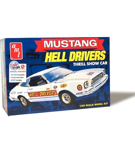 Amazon.com: AMT 1970 Ford Mustang Funny Car Mach Won 1:25 Scale