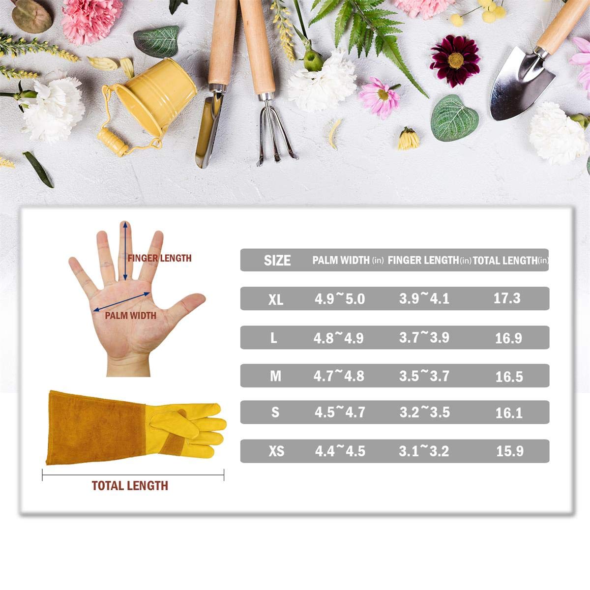 SLARMOR leather Gardening Gloves for Women/Men - Image 5