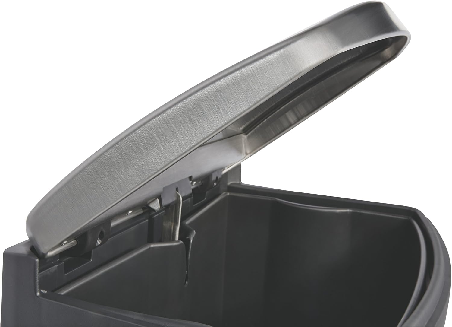 Rubbermaid Commercial Products Slim Jim Step-on Metal Front Step with Dual Liner Waste Receptacle Bin 30 Litre Black 1901987 - Image 5