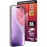 ZAGG Glass Elite Screen Protector for iPhone 17 Pro - 5X Stronger Tempered Glass, ClearPrint Technology for Smudge Free Clarity, Smooth Feel, Full Coverage, InvisibleShield, Easy Two-Step Installation