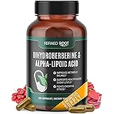 Refined Root Dihydroberberine 300mg with Alpha Lipoic Acid 600mg Supplement - Extra Strength Berberine Supplement with Alpha-Lipoic Acid (ALA) - Advanced Dihydroberberine for Optimal Health