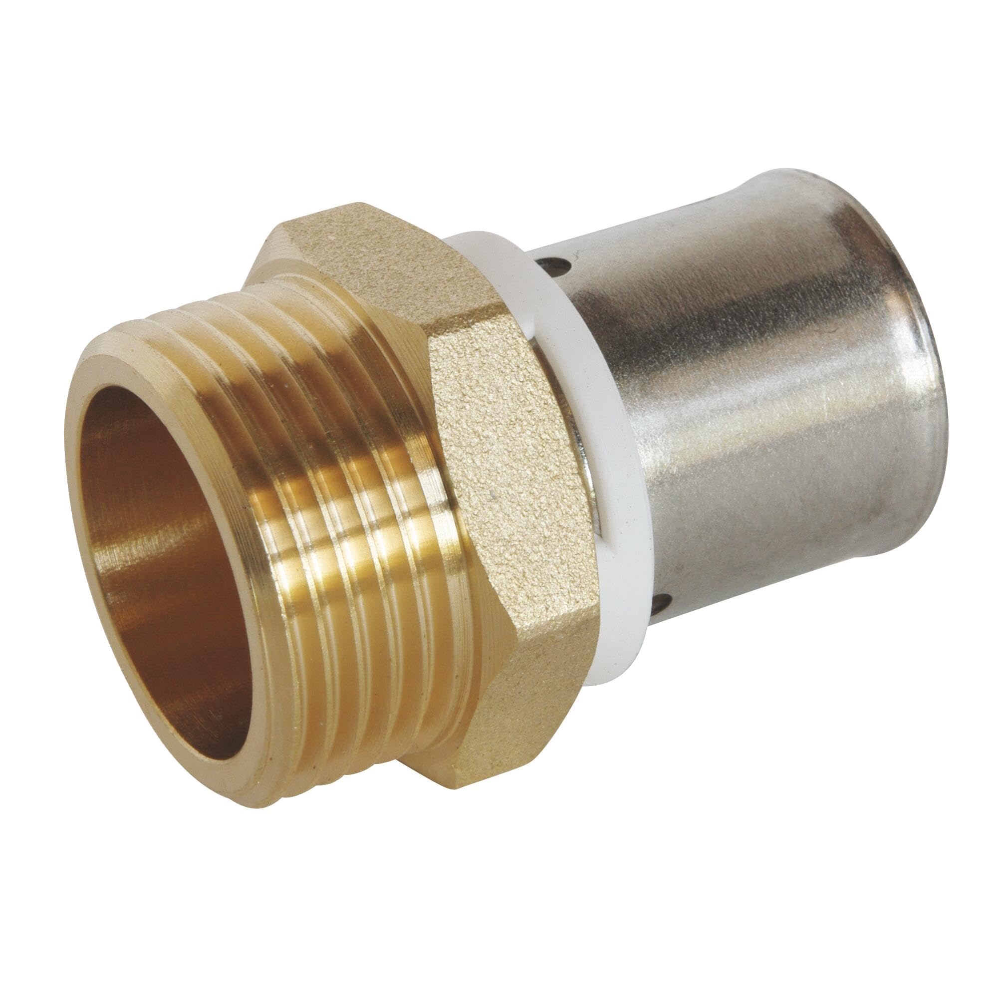 Somatherm 3303-20-20 Crimp Connector Male Fixed 20 3/4 Inch, Grey