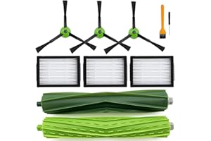 PIVXSNKEW Replacement Parts Accessories for iRobot Roomba i3 i3+ i7 i7+ i4+ i5 i5+ j5 j5+ i6 i6+ i8 i8+ i2 J7 E5 E6 E7 I&J&E Series Vacuum Cleaner,1 Roller Brushes,3 Filters,3 Side Brushes