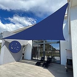 Jneaicn Shade Sail Waterproof Sun Canopy Triangle