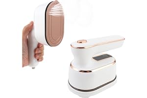 HYNXM Travel Steamer Iron for Clothes, 1000W Handheld Portable Steamer, 10s Fast Heating Up 180° Rotary Small Size Garment Steamer Iron, Mini Steam Iron for Home, Dorm, Travel Essentials