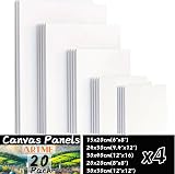 Artme 20pcs Canvas Panels 15x20-4pk 24x30-4pk 30x40-4pk 20x20-4pk 30x30-4pk view 2