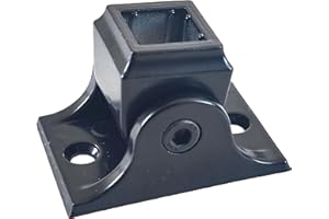 Langdoly Tension Adjustable 1/2" Square Iron Baluster Swivel Shoes for Indoor Staircase Pack of 30pcs