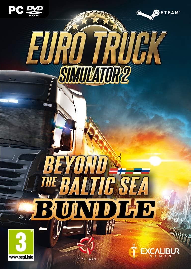Euro Truck Simulator 2 + Beyond The Baltic Sea Add-on Bundle PC DVD