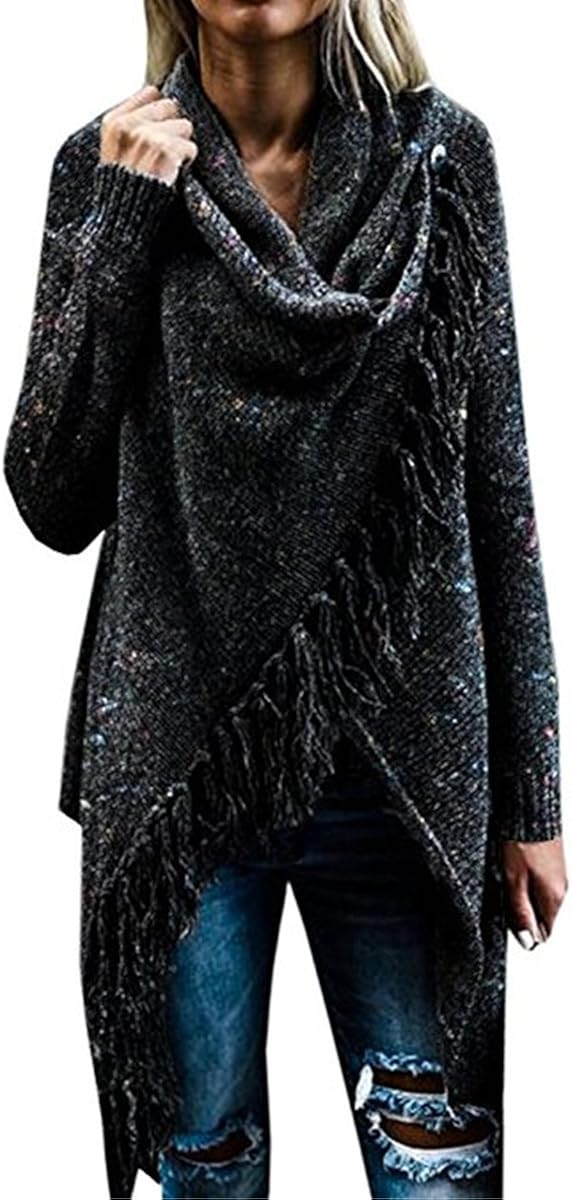rhinestone embellished fringe crew neck sweater