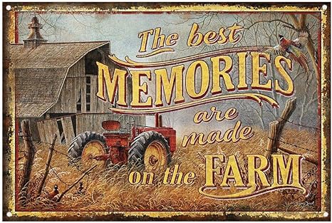 Panguru - Letrero de lata retro reproducido vintage, The Best Memories