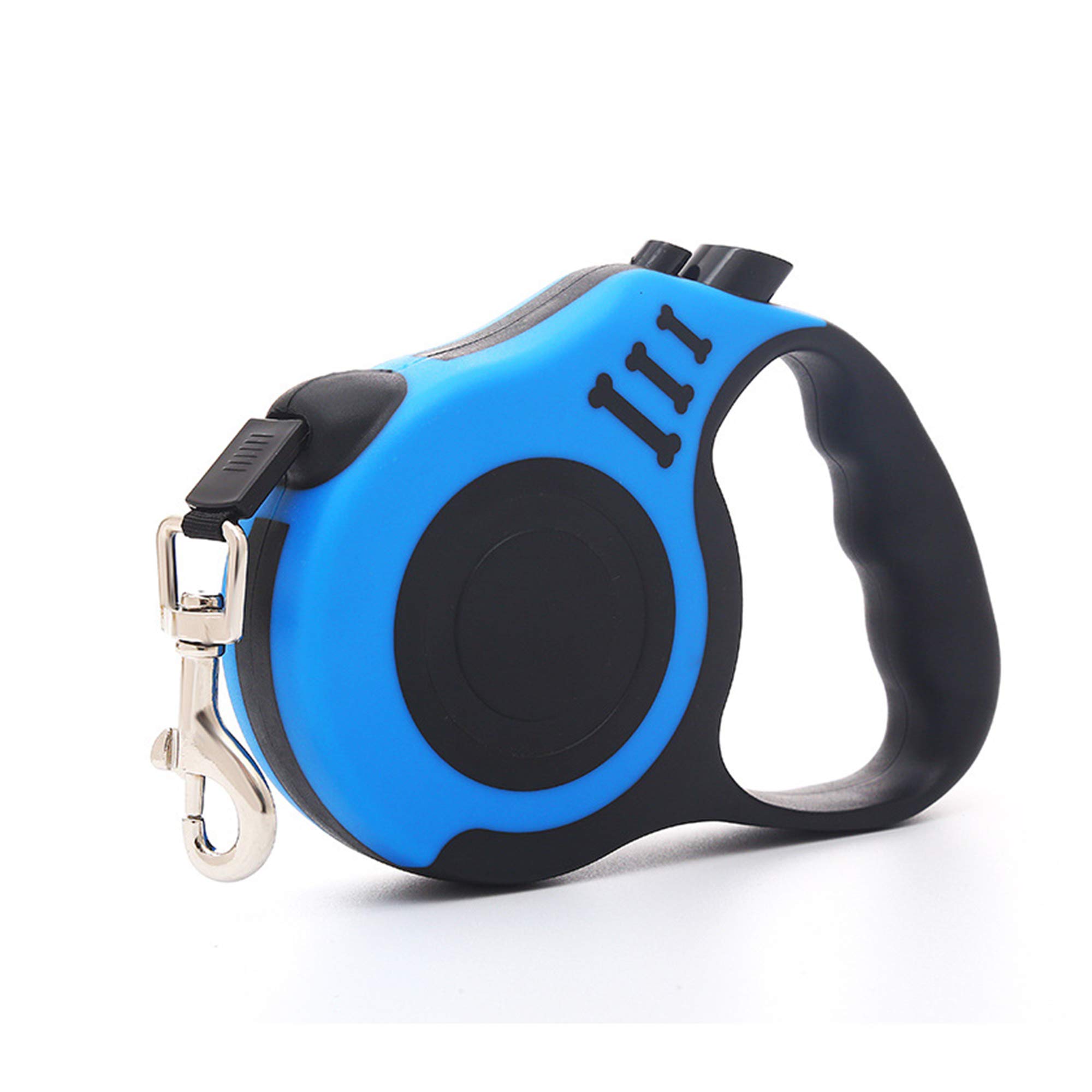 CINY Retractable Dog Lead, Automatic Telescopic Pet Leash Pet Tractor Small And Medium Dog Cat Traction Rope, 360° Tangle Free, Easy One Button Brake And Lock, Sturdy Handle, Blue (Extendable 3 m)