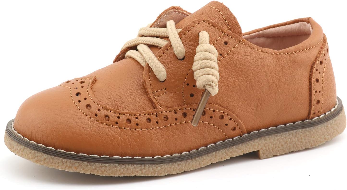 CCTWINS KIDS Toddler Little Kid Girl Boy Dress Oxford Leather Shoe