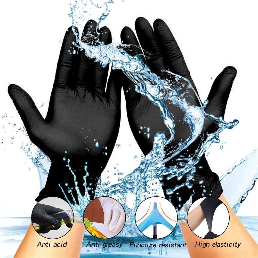 LASPERAL Gloves Latex Dishwashing Kitchen Work Garden Gloves Rubber Gloves Multifunction Gloves 100pcs