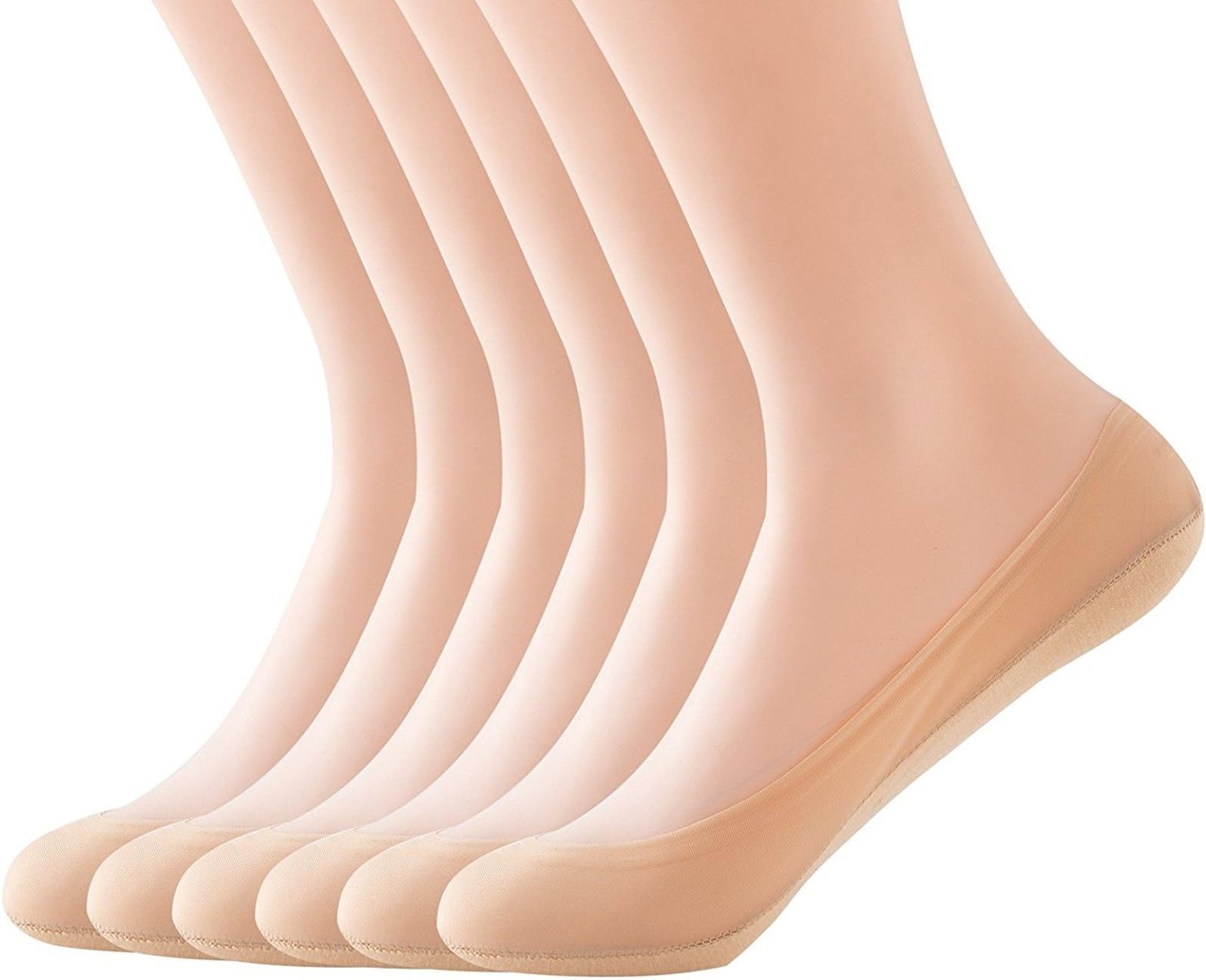 Sanvan6 Pairs Women's Ultra Low Cut Liner No Show Socks of Hidden Flat Boat Socks