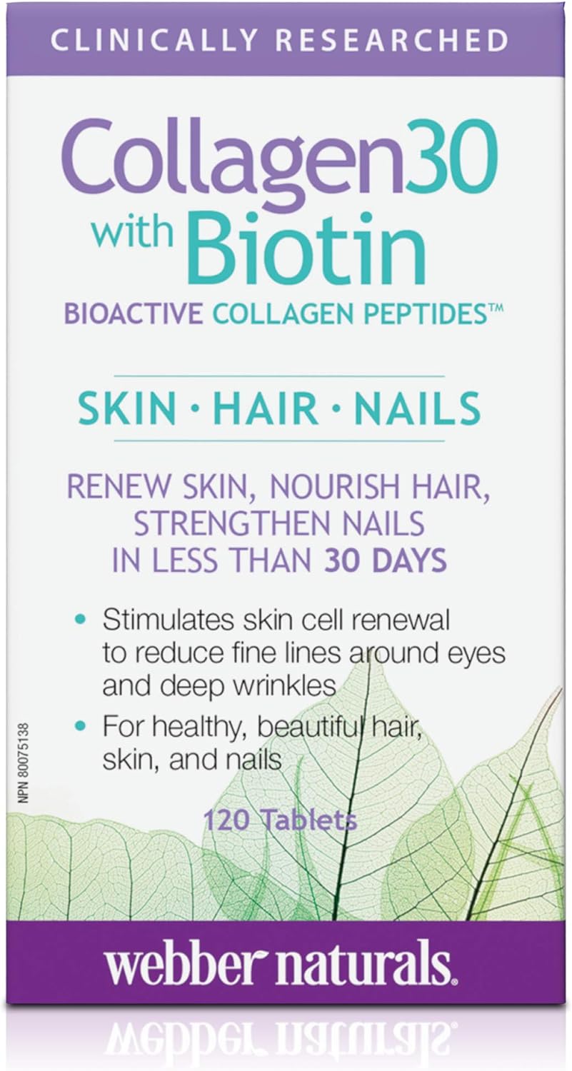 Webber Naturals Collagen30 With Biotin Tablets, 120 Count Amazon.ca