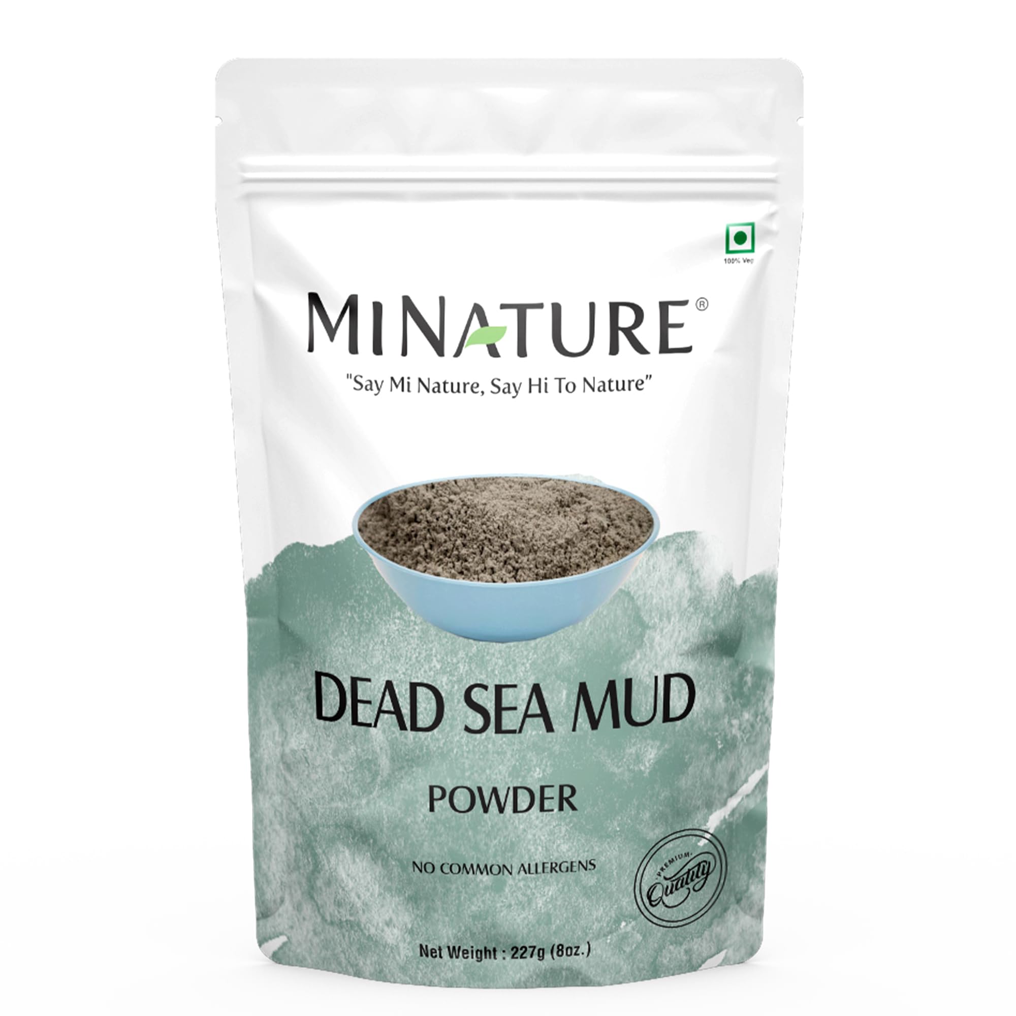 Mi Nature Dead Sea Mud Powder | 227g(8 oz)(0.5 lb) | 100% Pure Natural Mineral Rich | Cleansing & Detox Mask| For Face, Body & Spa Care