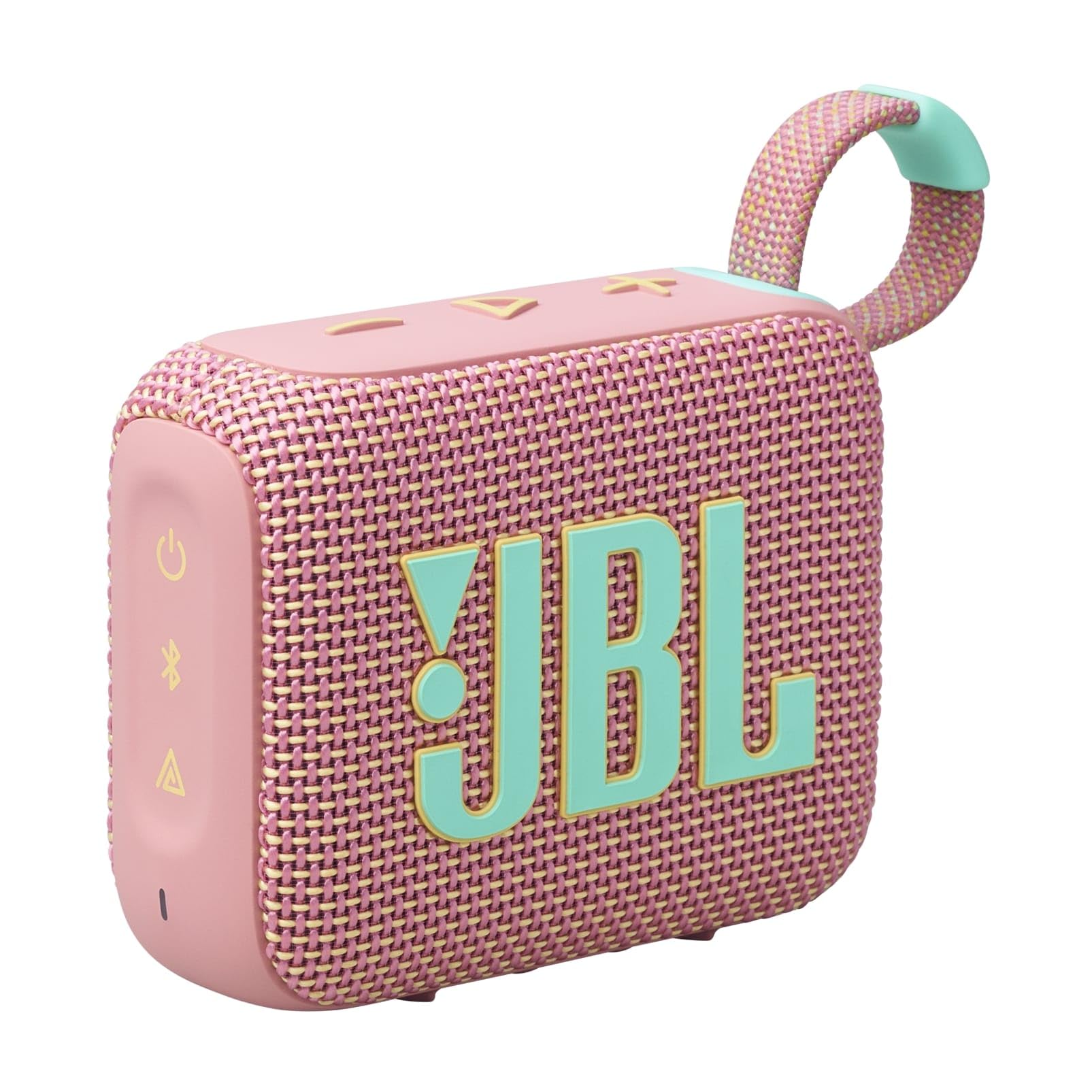 JBL GO 4 Ultra-Portable Bluetooth Speaker with Big JBL Pro Sound and Punchy Bass, PlaytimeBoost, Waterproof Design and 7-Hour Playtime, Pink