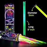 Ammy Glow Glow Sticks 100 Pack with 100 Connectors Kit 205 Pcs view 5