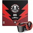 Death Wish Coffee, Single Serve Pods - Dark Roast Coffee Pods - Made with USDA Certified Organic, Fair Trade, Arabica and Robusta Beans (20 Count)
