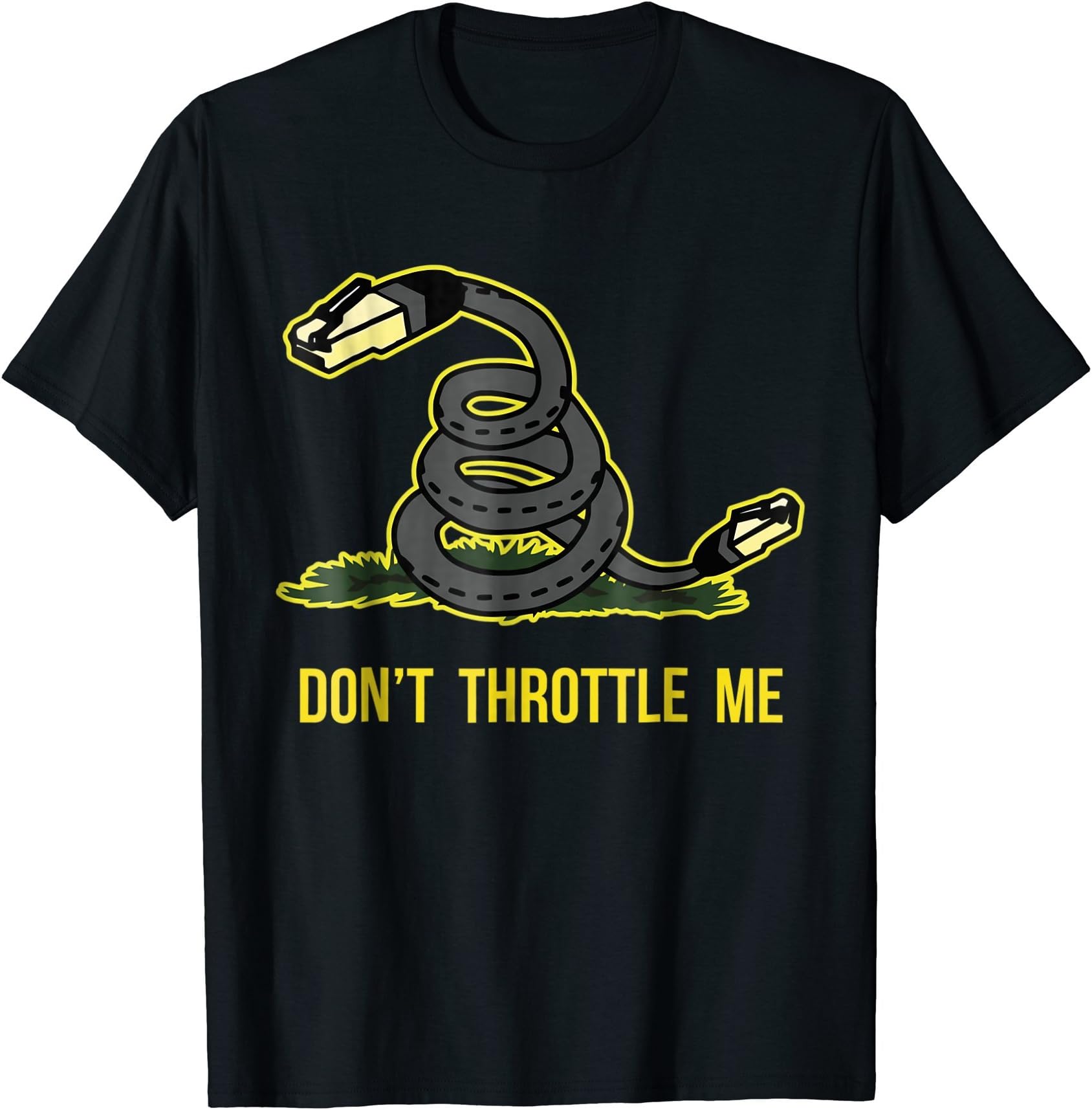 Net Neutrality Protest ShirtsDon't Throttle Me Net Neutrality Ethernet Cable T-Shirt T-Shirt