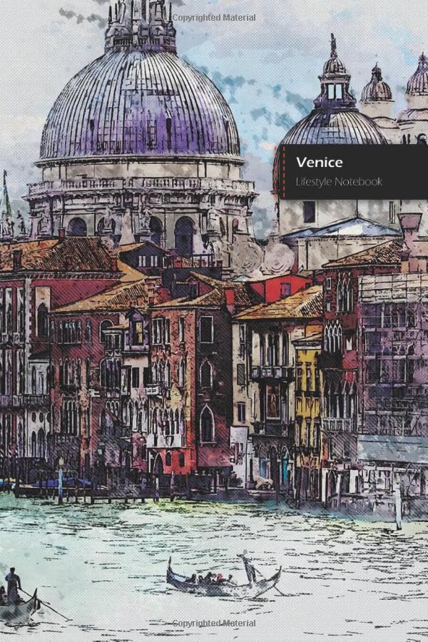 Venice Lifestyle Notebook, Write-in Dotted Line, 6 x 9 Inch (A5), 180 Pages (90shts)