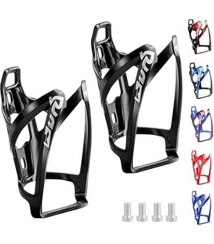 AIEX Lot De 2 Porte-bidons Vélo Ultra-légers – Matériau PC, 35g, Vissage Inclus – Pour Route, VTT, Tourisme Et électrique