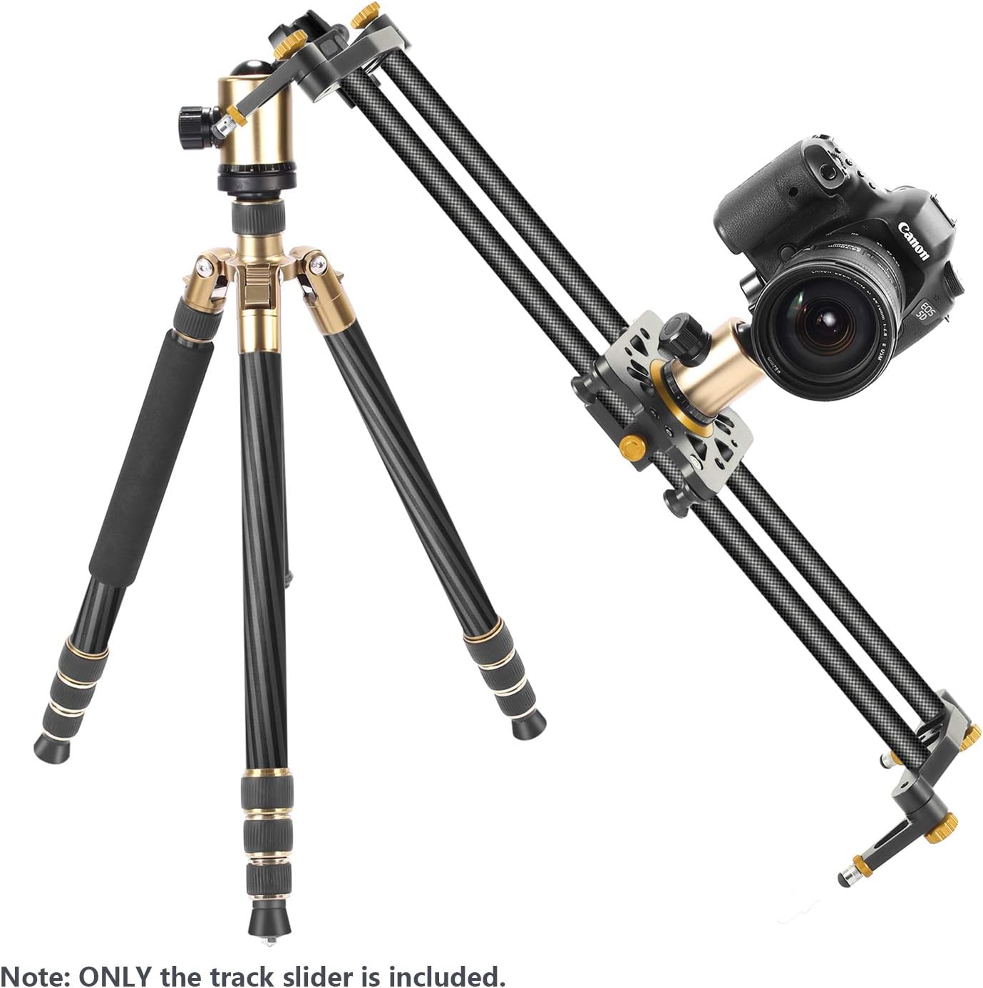 Neewer Carbon Fiber Camera Track Slider Video Stabilizer Rail with 6 Bearings (31.5"/80cm) : Camera & Photo