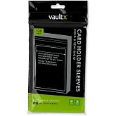 Vault X Card Holder Sleeves (100 Pack) Team Bags Toploaders &amp; Semi Rigids | Fits toploaders &amp; semi-rigid holders. Resealable team bags, acid-free &amp; crystal-clear. 100-pack for card storage.