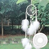 Siliget 150 Pcs White Feathers 5-8cm for Crafts Dream Catcher Decor view 6