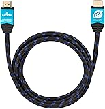 4K HDMI 2.0b Cable by Ultra HDTV | Premium High Speed Lead | Nylon Braided, Metal Adaptors, Gold Plated Connectors | Ethernet, HD 4K 3D TV, PC, Laptop, Camera, Blu Ray Player, PS4, Xbox | 2m