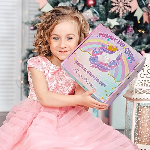 Decostatue Unicorn Gifts for Girls Age 6-8 10pcs Birthday Gift
