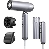 ALL4HA1R Professional Ionic Hair Dryer, 1300W High-Speed Blow Dryer Fast Drying Low Noise with 4 Heat Settings Lightweight Travel Hair Dryer with Concentrator Nozzle for Home Salon Women Men