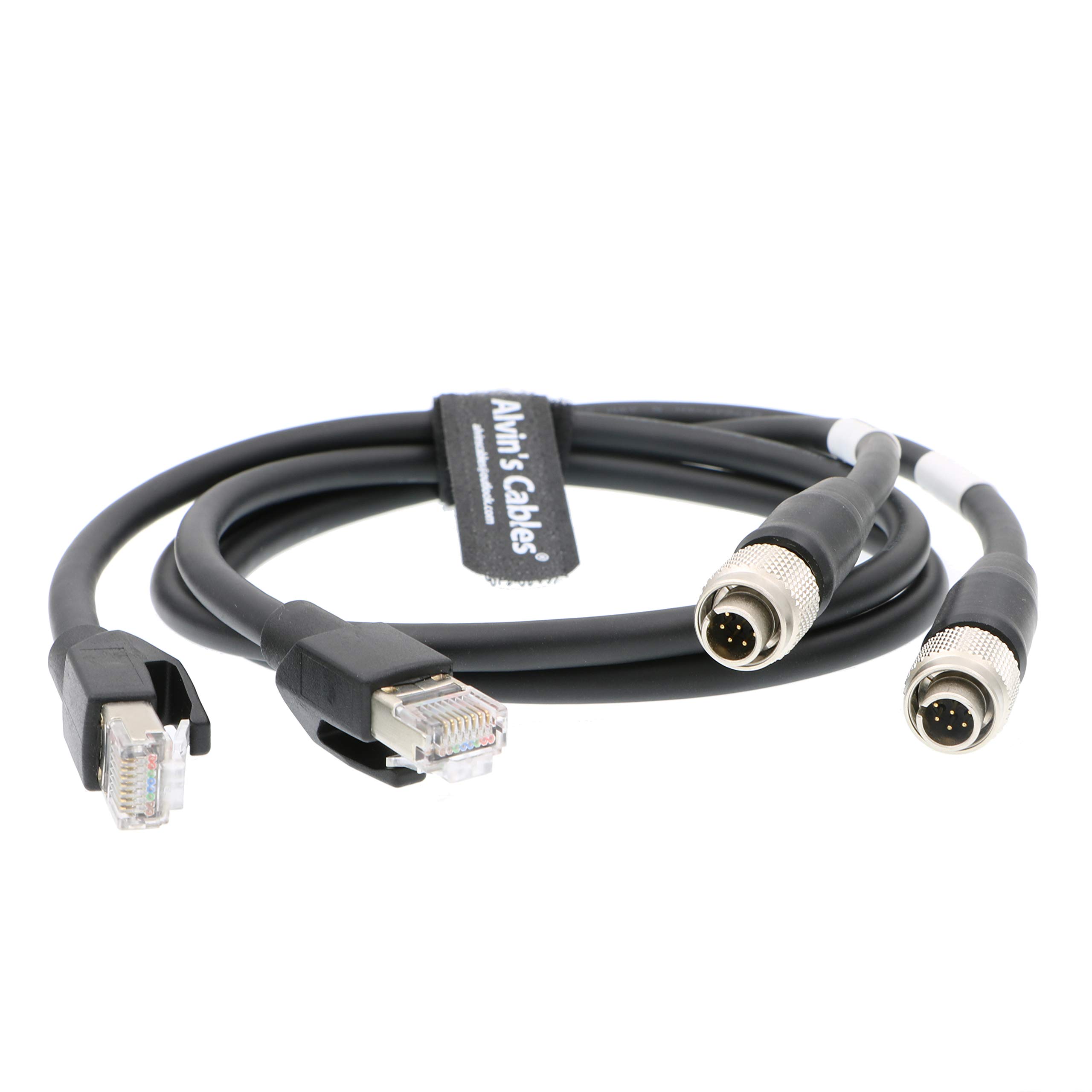 Alvin's Cables Hirose Original 8 Pin Male to RJ45 Cat6 High Flex Cable for Sony RCP 50CM 1 Set