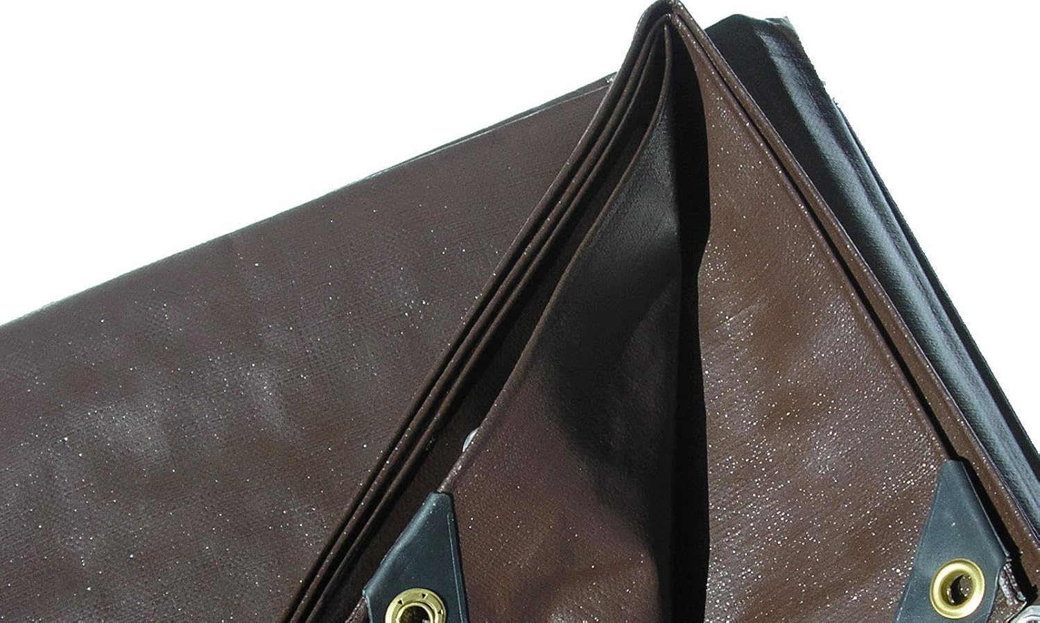 10 Ft. X 12 Ft. Super Heavy Duty 8 Oz. Brown Tarp - 16 Mil Thick - - 