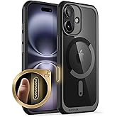 SUPCASE for iPhone 16 Case with Camera Control Capture Button (Unicorn Beetle Mag), [Compatible with MagSafe] Slim Shockproof Protective Magnetic Phone Case for iPhone 16 6.1'' 2024, Black