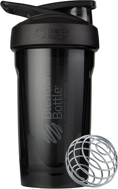 BlenderBottle Strada Shaker Cup 710ml with Locking Lid Black