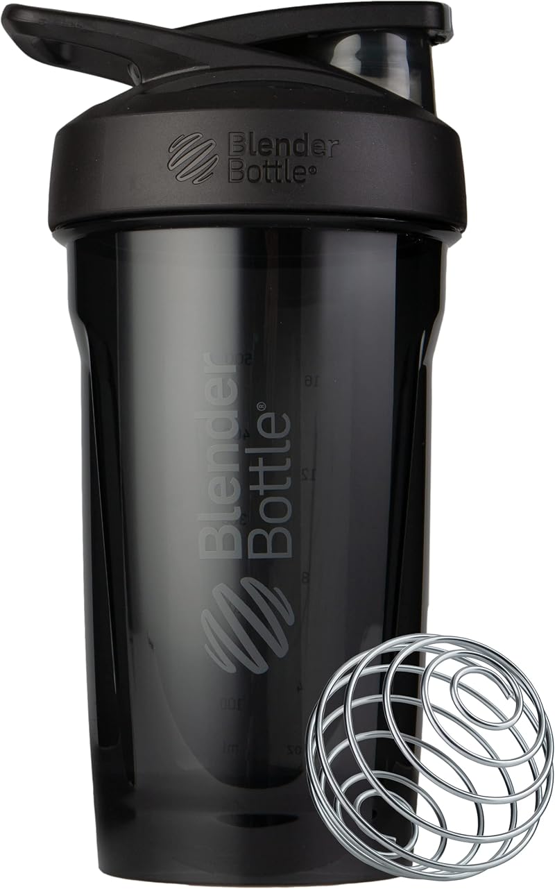 BlenderBottle Strada Shaker Cup 710ml with Locking Lid Black