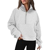 AUTOMET Womens Sweatshirts Half Zip Cropped Pullover Fleece Quarter Zipper Hoodies 2026 Fall Fashion Outfits Clothes