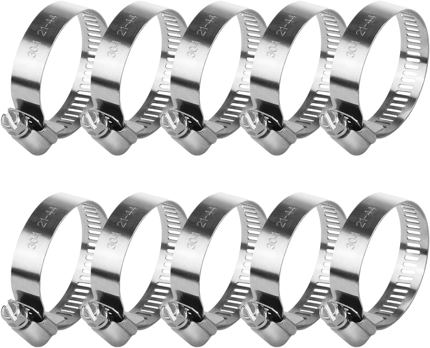 Hose Clips Adjustable Stainless Steel Hose Clamps Worm Drive Pipes Hose