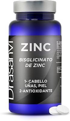 Bisglicinato de Zinc 550mg Drasanvi en 90 Comprimidos Diarios Sin Gluten