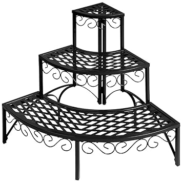 etagere jardin metal pot porte fleurs plantes