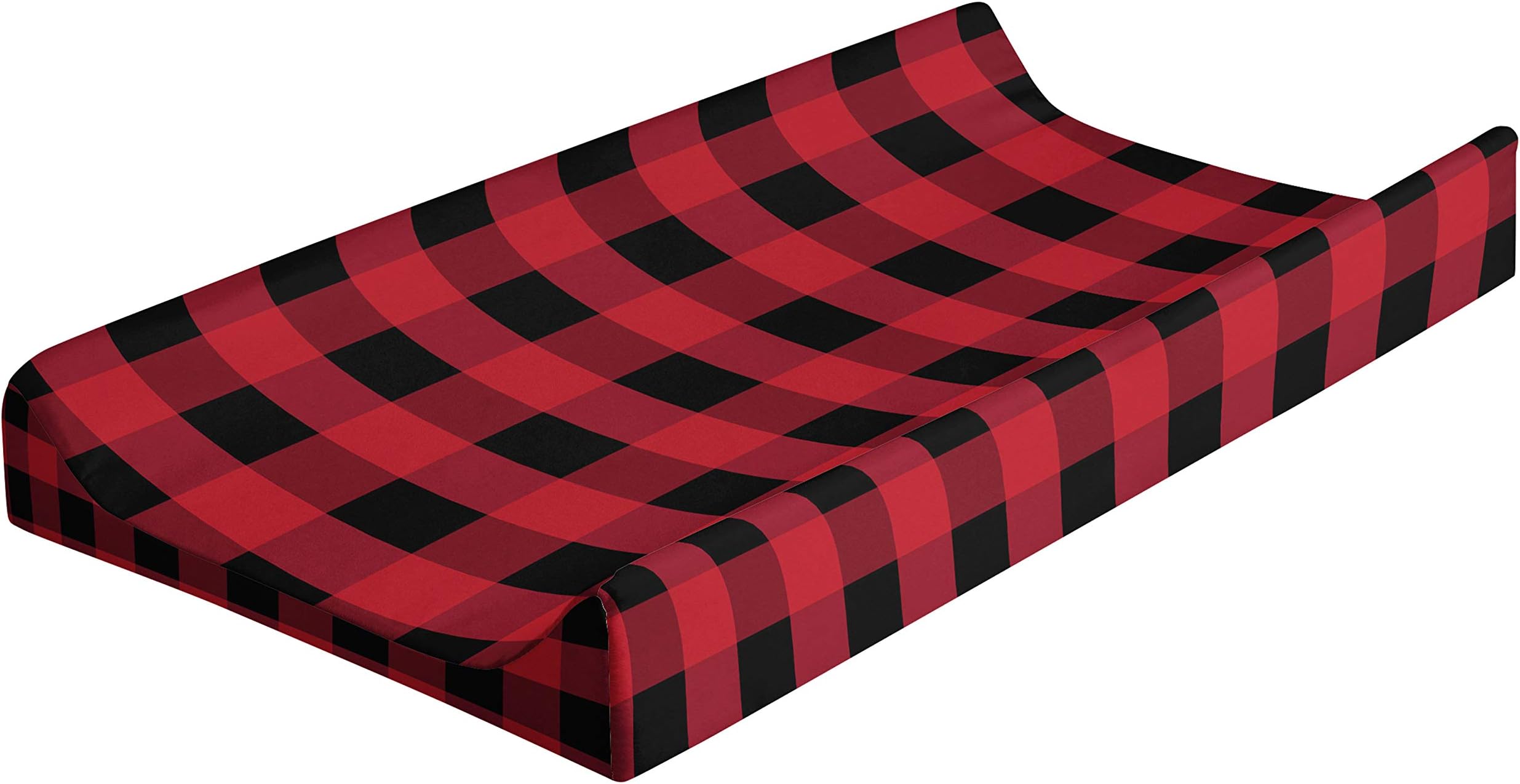 Changing Pad Cover Boy, Baby Changing Table Covers for Boys, Woodland Nursery Decor by JLIKA (Buffalo Plaid)