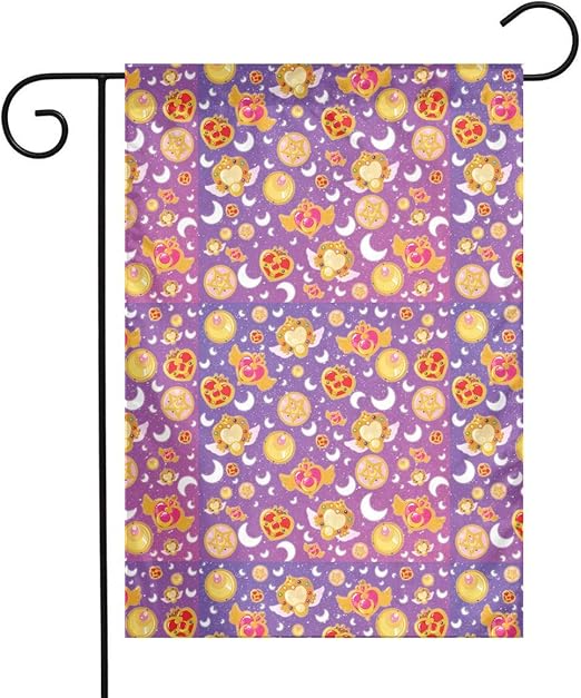 Amazon Com Sailor Moon Background Pattern Garden Flags Home