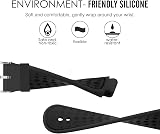 MoKo Silicone Watch Band for Garmin Forerunner 235 220 230 620 630 735XT - Black view 2