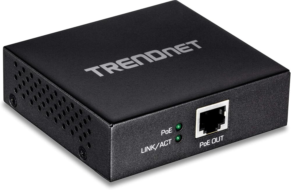 TRENDnet TPE-E100 Gigabit PoE+ Repeater Extender Up to 200m Daisy Chain