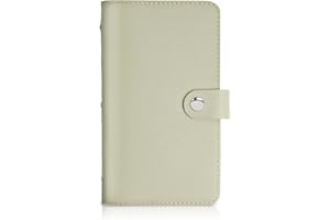 Jasenna Business Card Holder,Business Card Book Case PU Leather Organization Binder Name ID Card Holder for Men & Women, Up t